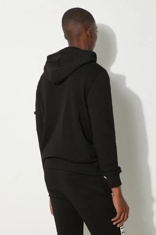 Alpha Industries sweatshirt X-Fit Hoody men's black color 158321.03