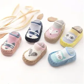 Baby shoes socks Children Infant Cartoon Socks Baby Gift Kids Indoor Floor Socks Leather Sole Non-Slip Thick Towel Socks