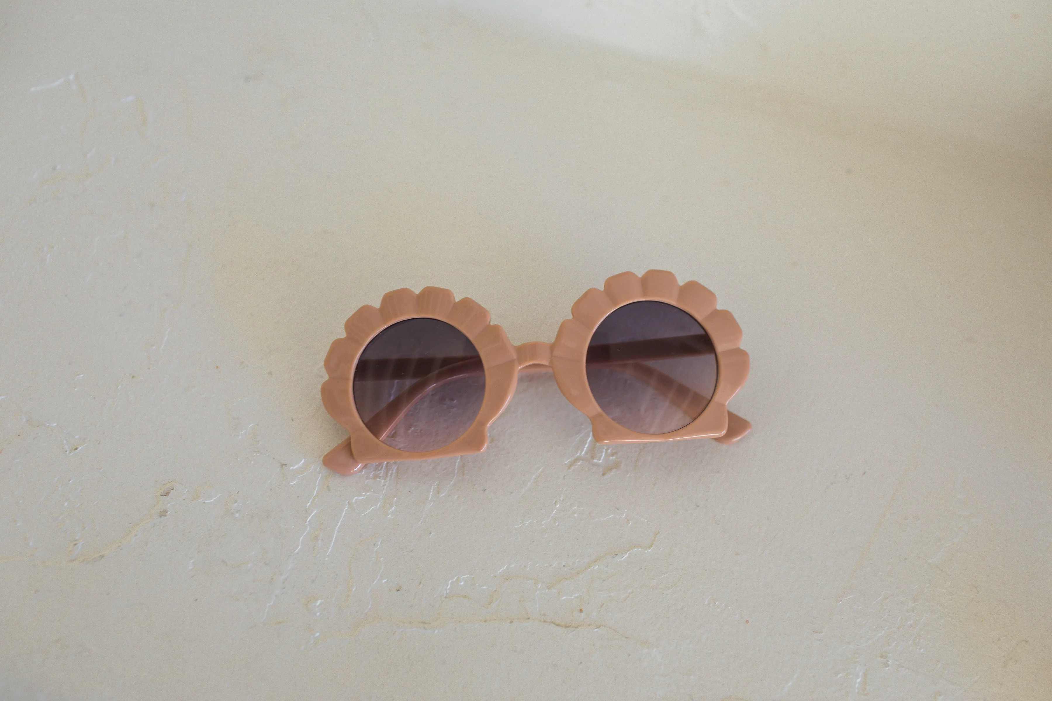 Beige Shell Sunglasses