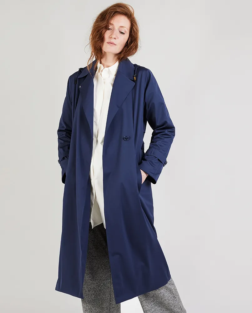 Best Waterproof Trench Night Sky - Navy Trench Women's | Protected Species