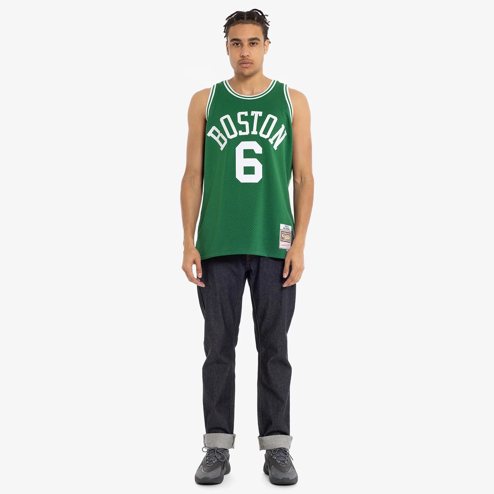 Bill Russell Boston Celtics 62-63 HWC Swingman Jersey - Green