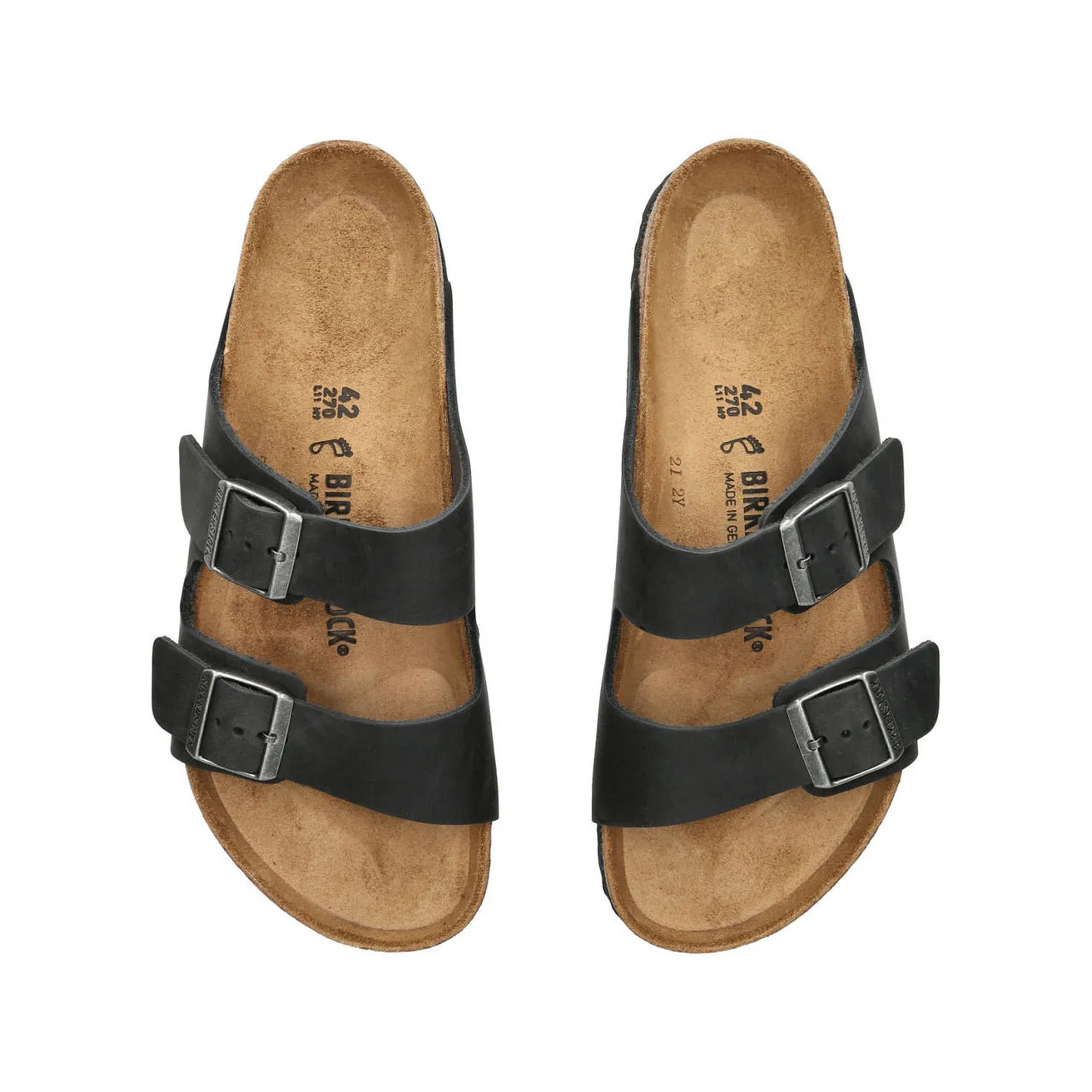 BIRKENSTOCK Arizona Leather Sandals - Black