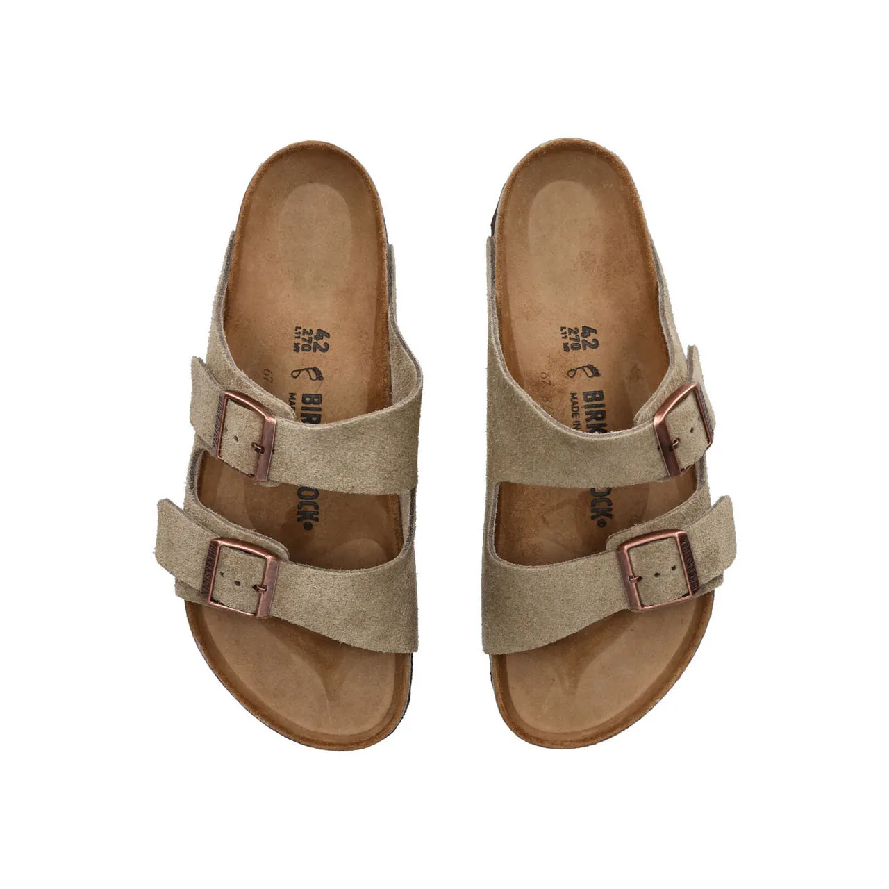 BIRKENSTOCK Arizona Suede Sandals - BROWN