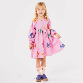 Bobo Choses Child Wonder Horse All Over Dress Pink