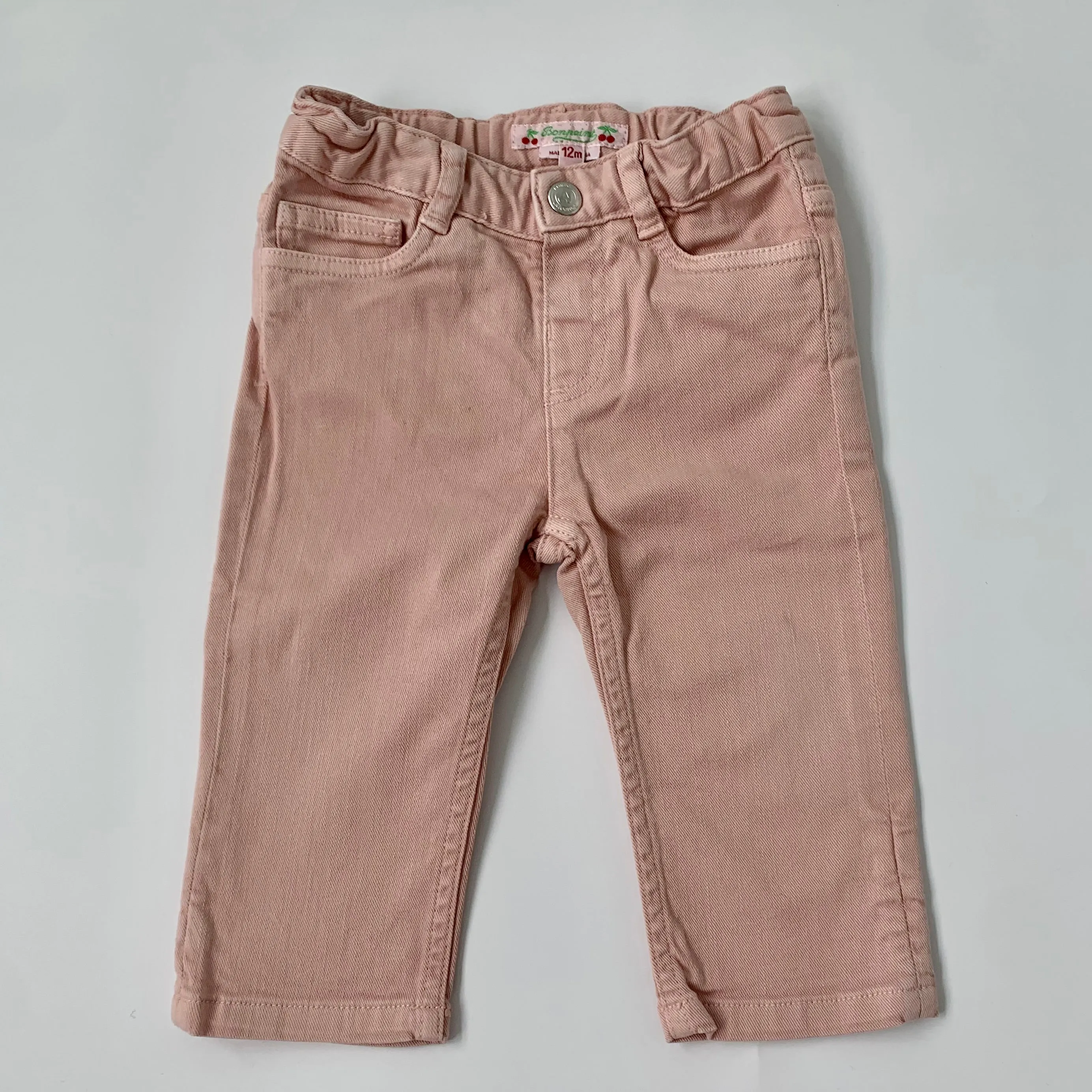 Bonpoint Dusty Pink Denim Jeans: 12 Months