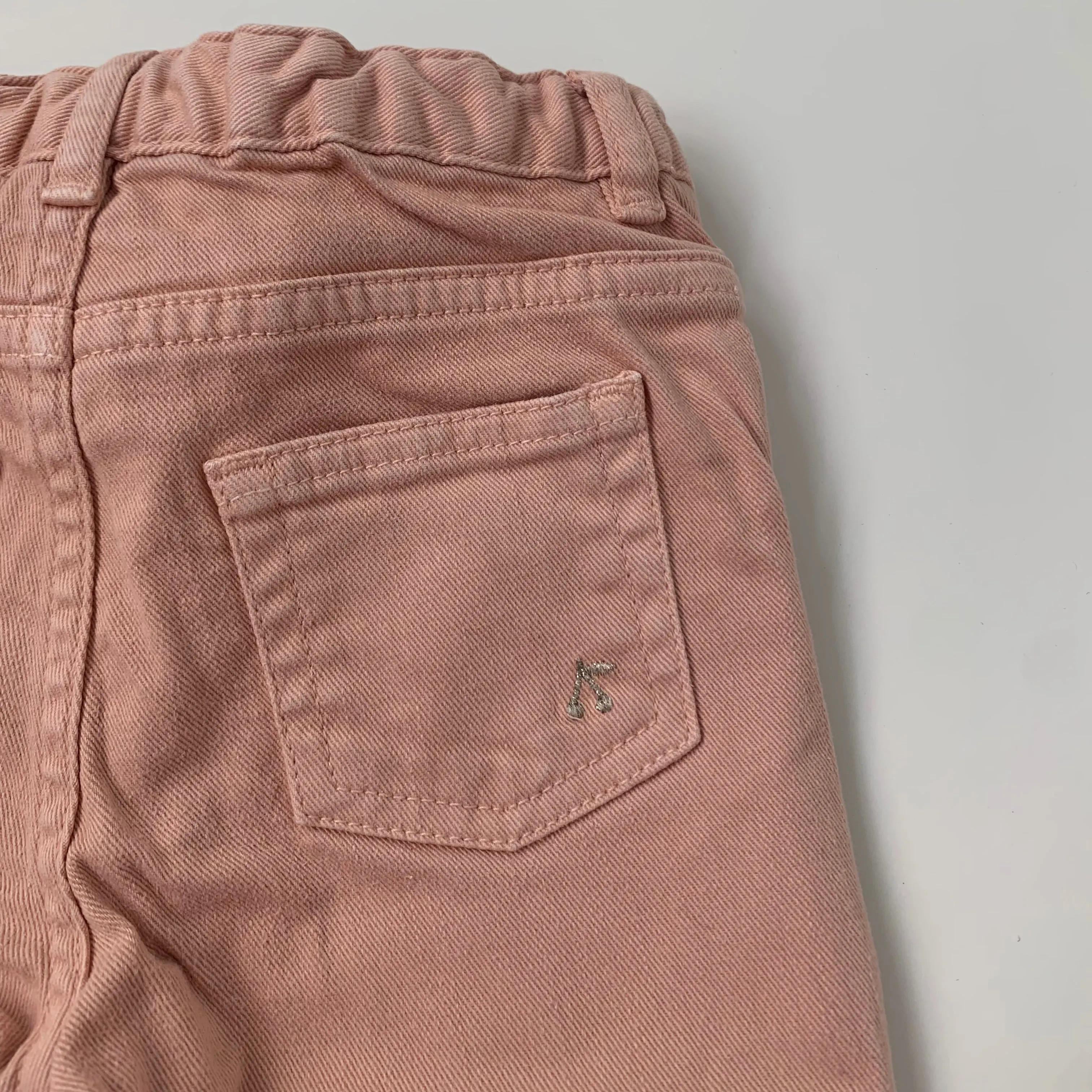 Bonpoint Dusty Pink Denim Jeans: 12 Months