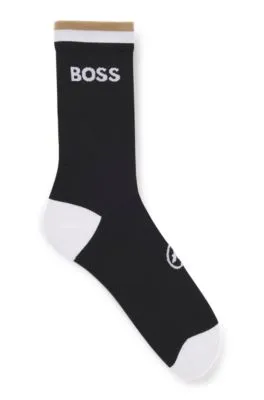 BOSS x ASSOS moisture-wicking cycling socks with seamless construction