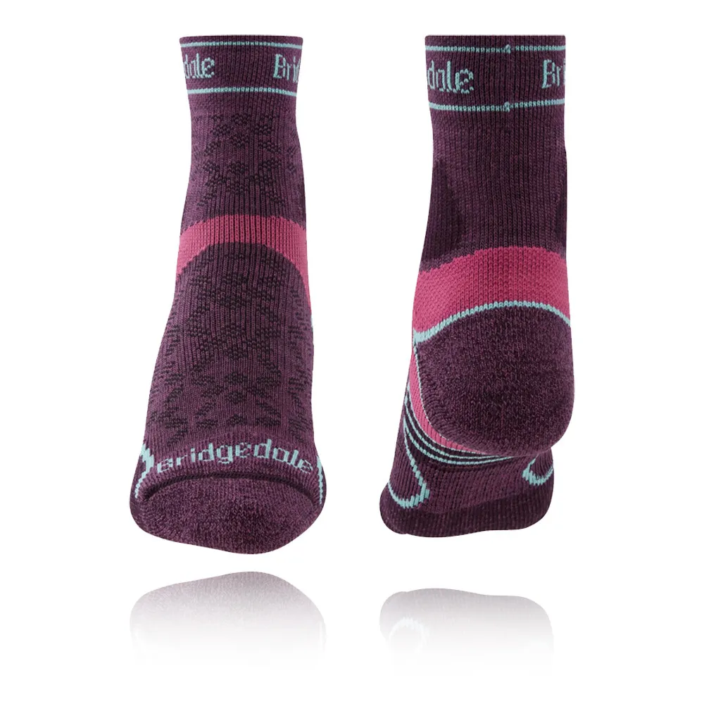 Bridgedale TRAIL RUN Lightweight T2 Merino Women's Sport 3/4 Crew Socks - AW24