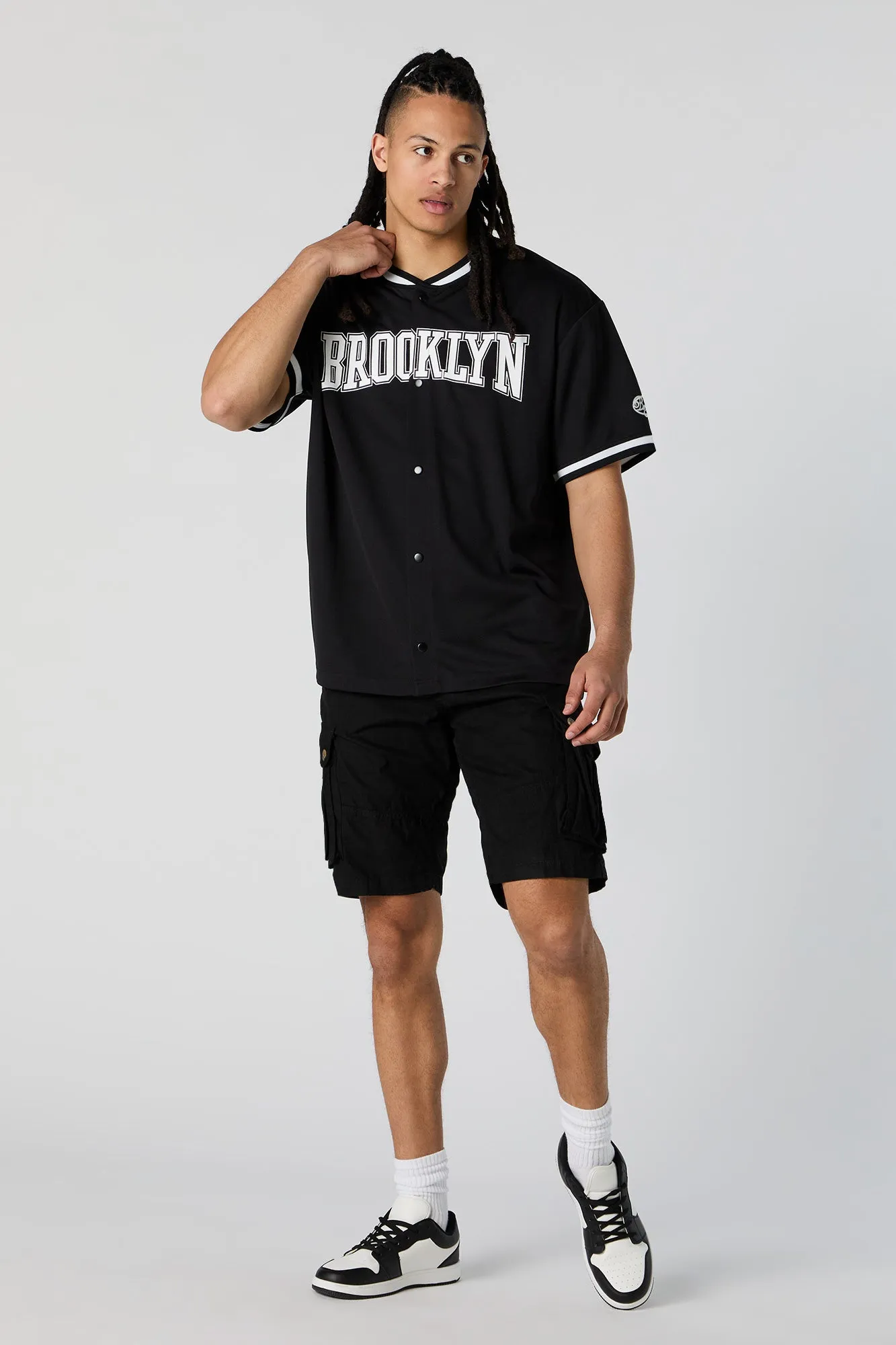 Brooklyn Graphic Mesh Baseball Jersey