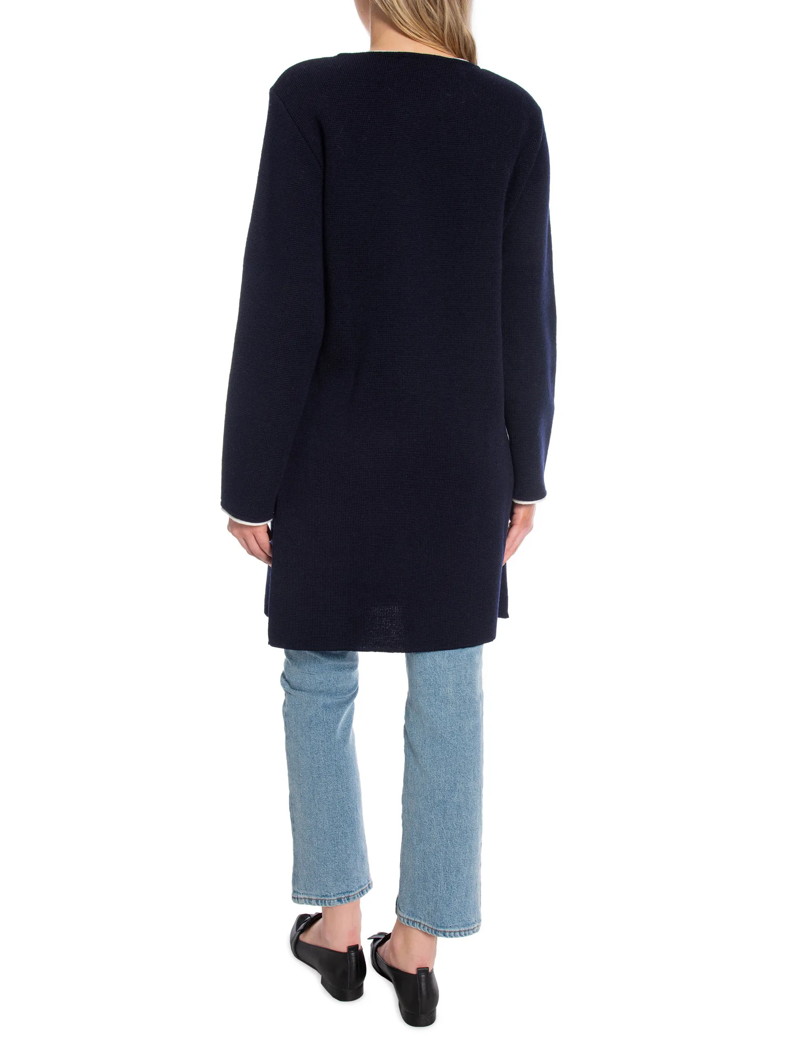 BUSNEL COAT MANUELA MARINE/ECRU