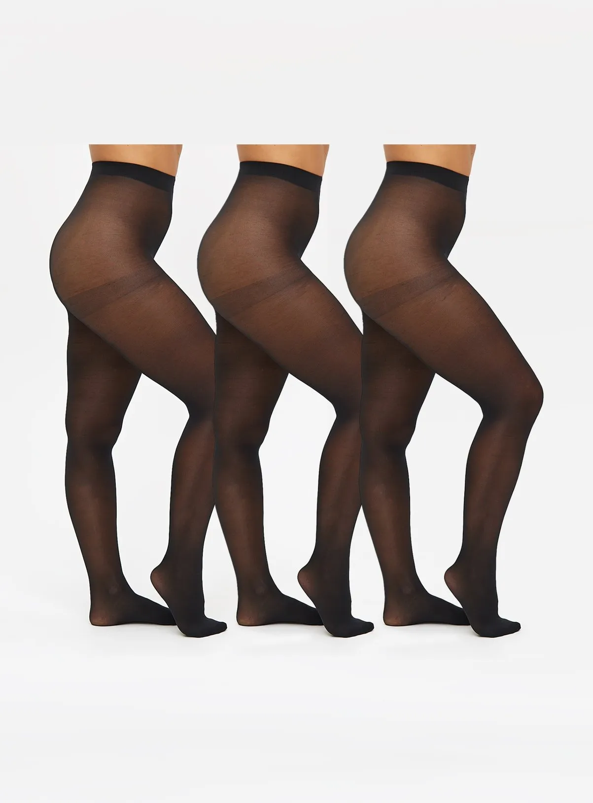 Buy Black 40 Denier Opaque Tights 3 Pack XL | Tights | Tu