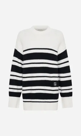  Camilla and Marc      Atticus Sweater - White & Navy Stripe 