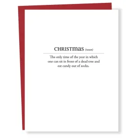 Christmas Modern Definition Card