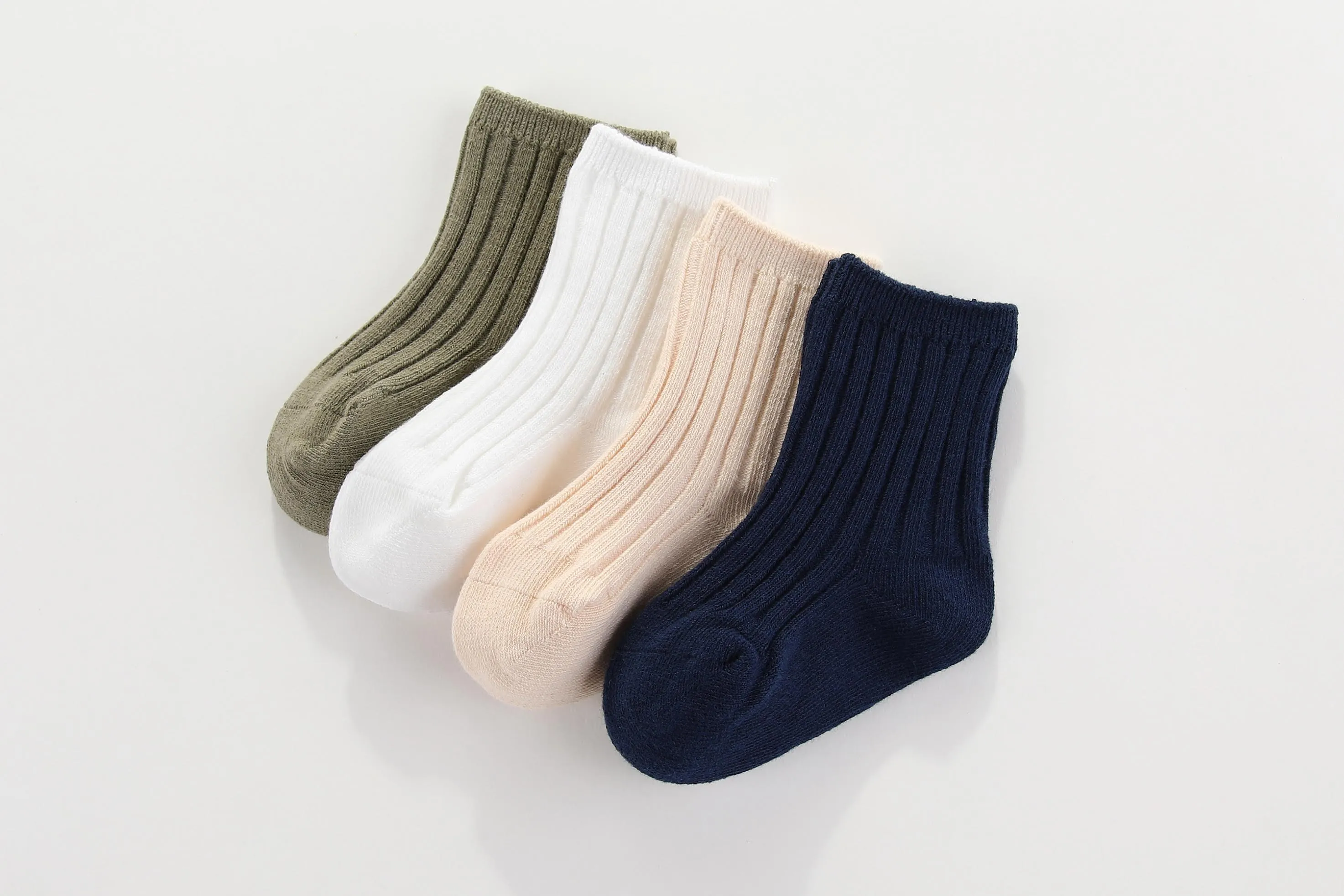 Crew ribbed socks 2 packs: 0-1, 1-2Y, 2-4Y, 4-6Y, 6-8Y