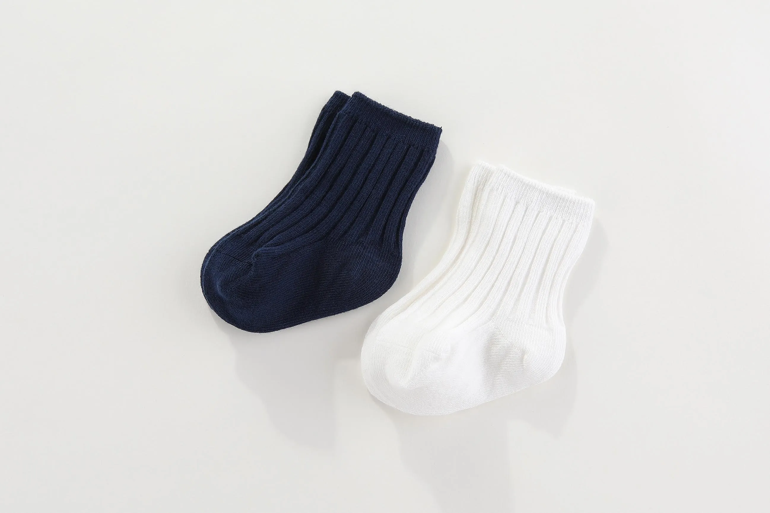 Crew ribbed socks 2 packs: 0-1, 1-2Y, 2-4Y, 4-6Y, 6-8Y