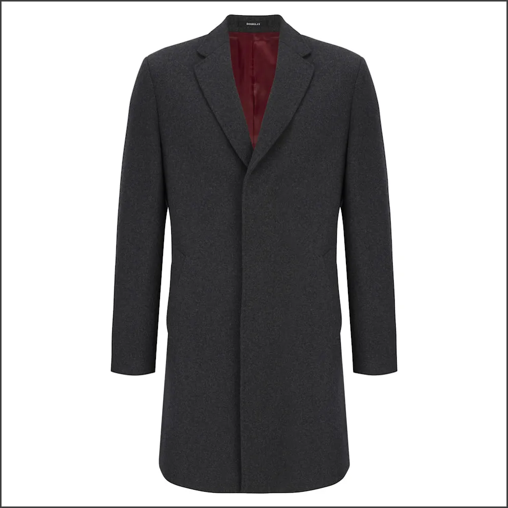 Douglas Dark Grey Bremner Tailored Overcoat