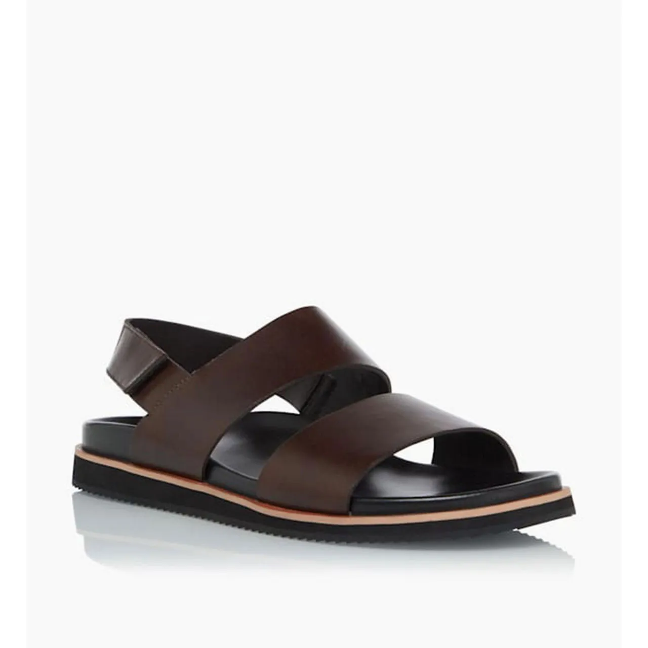 DUNE LONDON Idda Utilitarian Strap Sandals - Brown