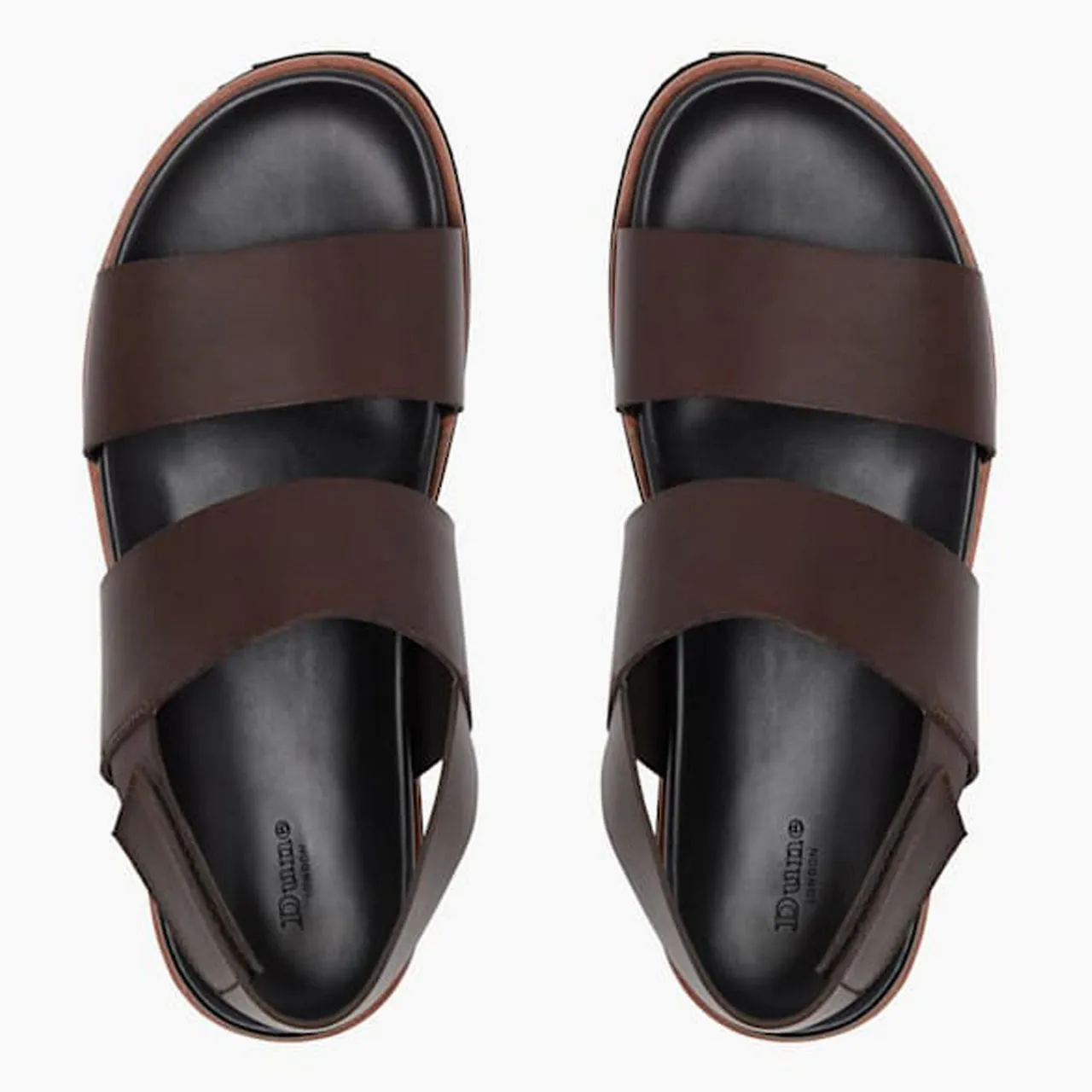 DUNE LONDON Idda Utilitarian Strap Sandals - Brown