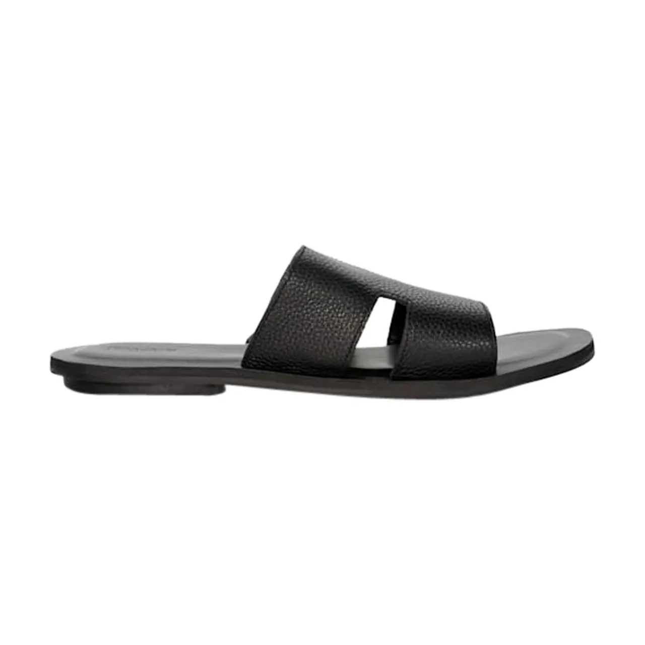 DUNE LONDON Initially Leather Sandals - Black