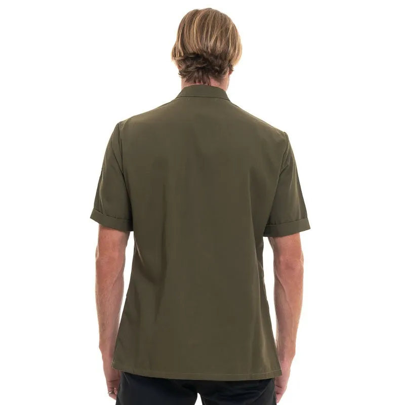 DUNES Olive/Black Short Sleeve kitchen Coat - ROBUR