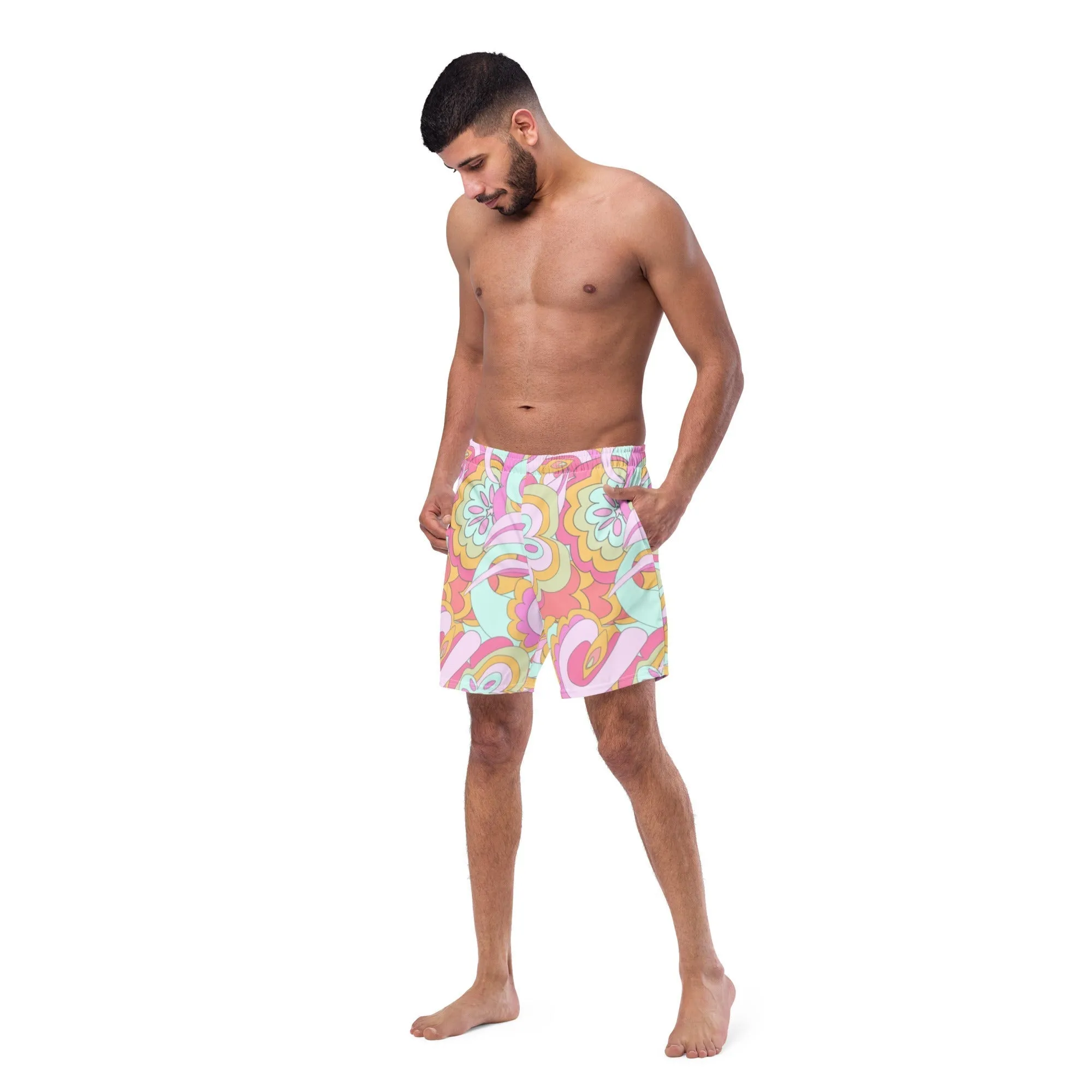 ECO MEN'S SWIM SHORTS |PINK DELICA