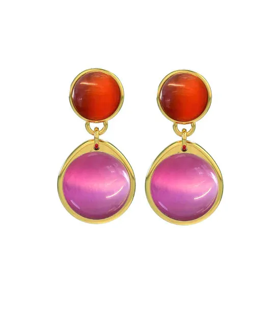 Edblad - Summit Earrings L Pink Gold