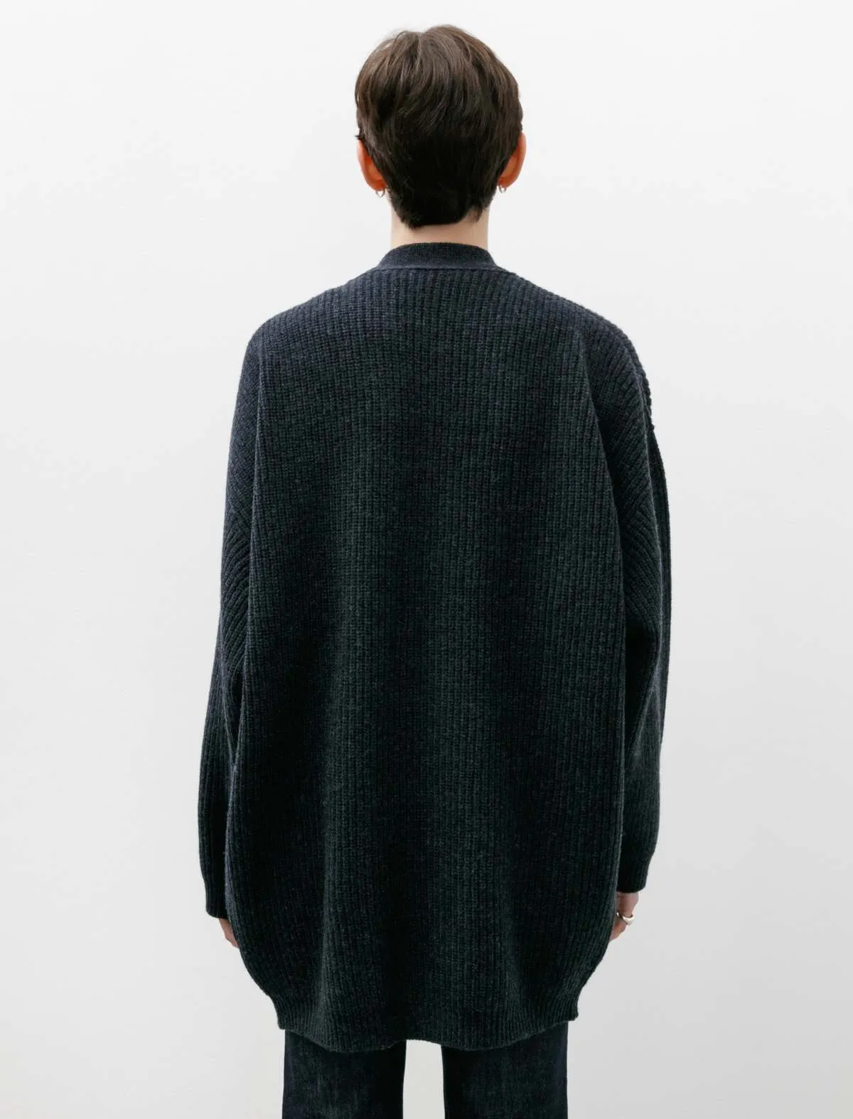 Felted Cardi Coat - Midnight Navy Melange