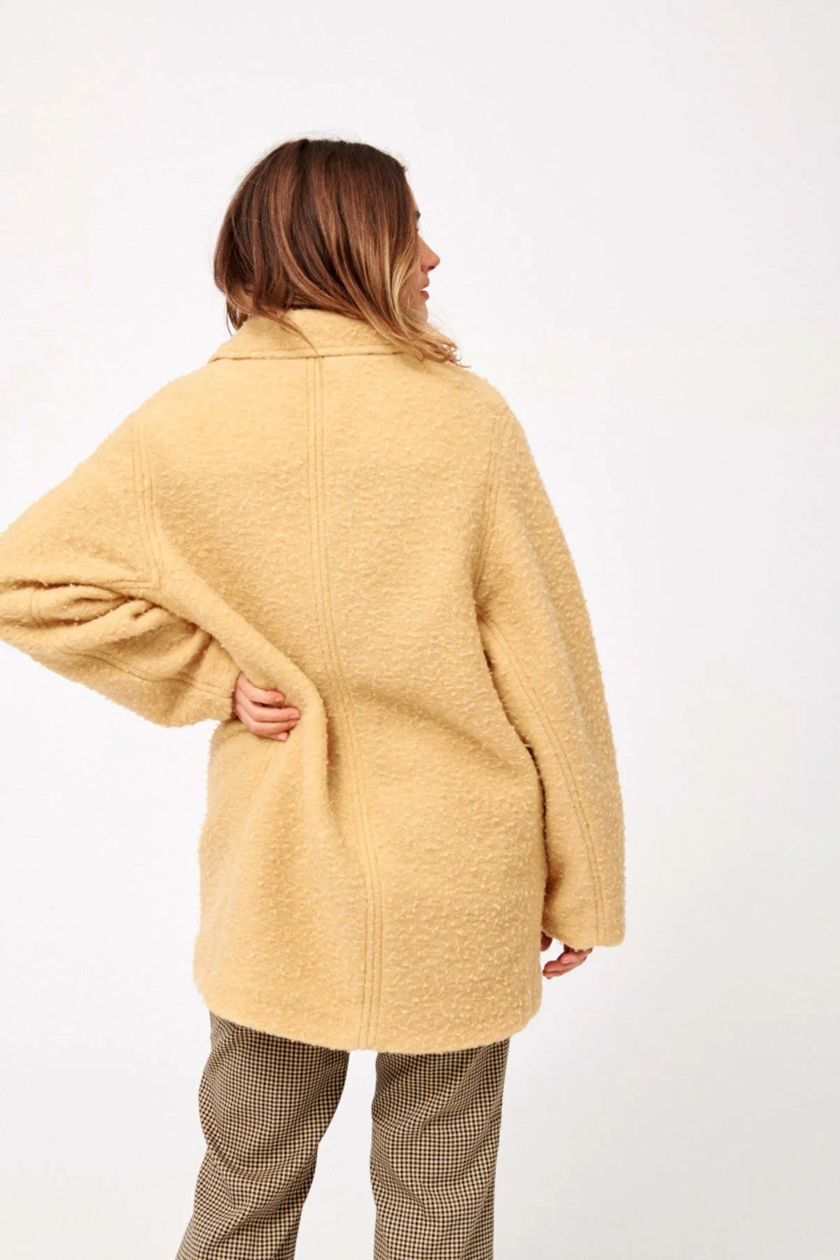 Fozia Coat - Yellow