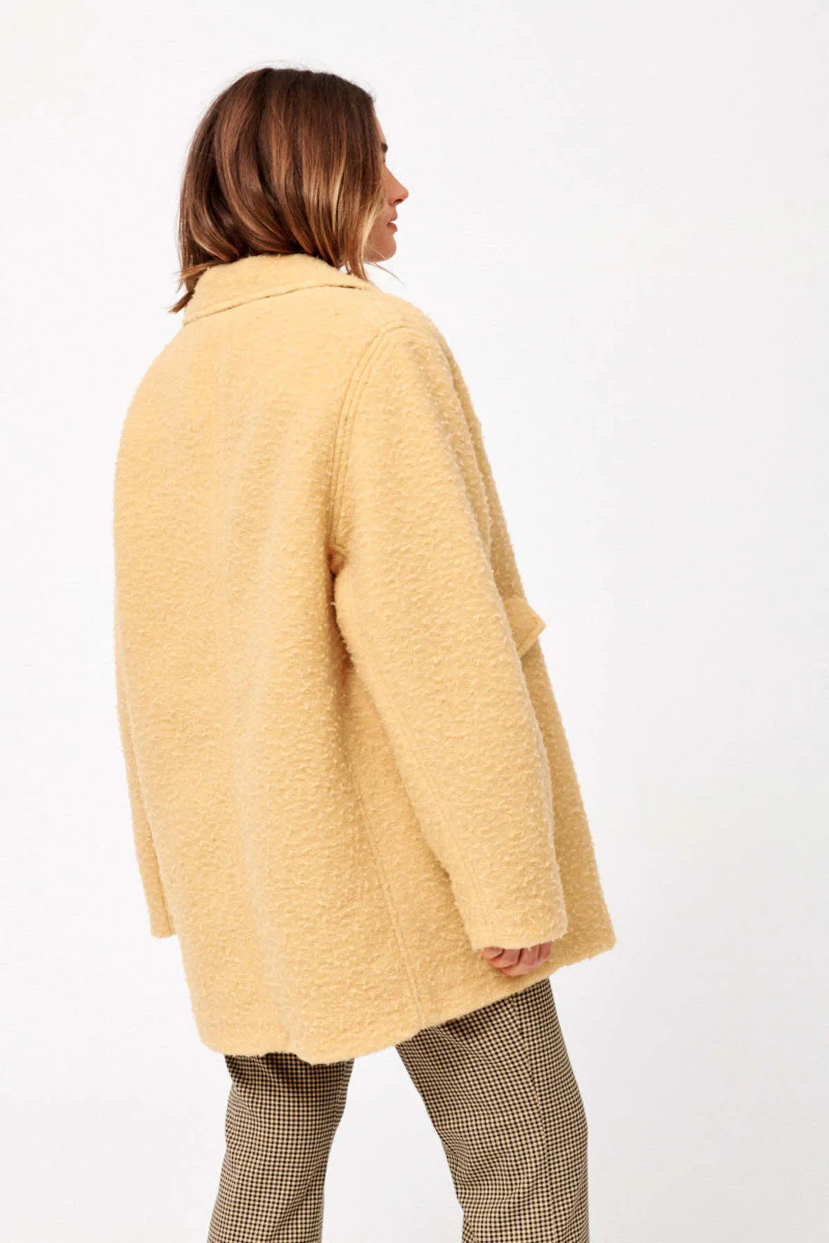 Fozia Coat - Yellow