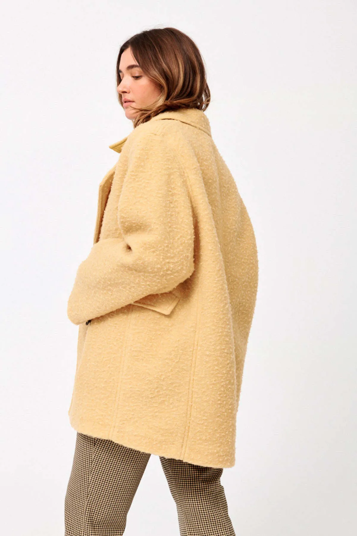 Fozia Coat - Yellow