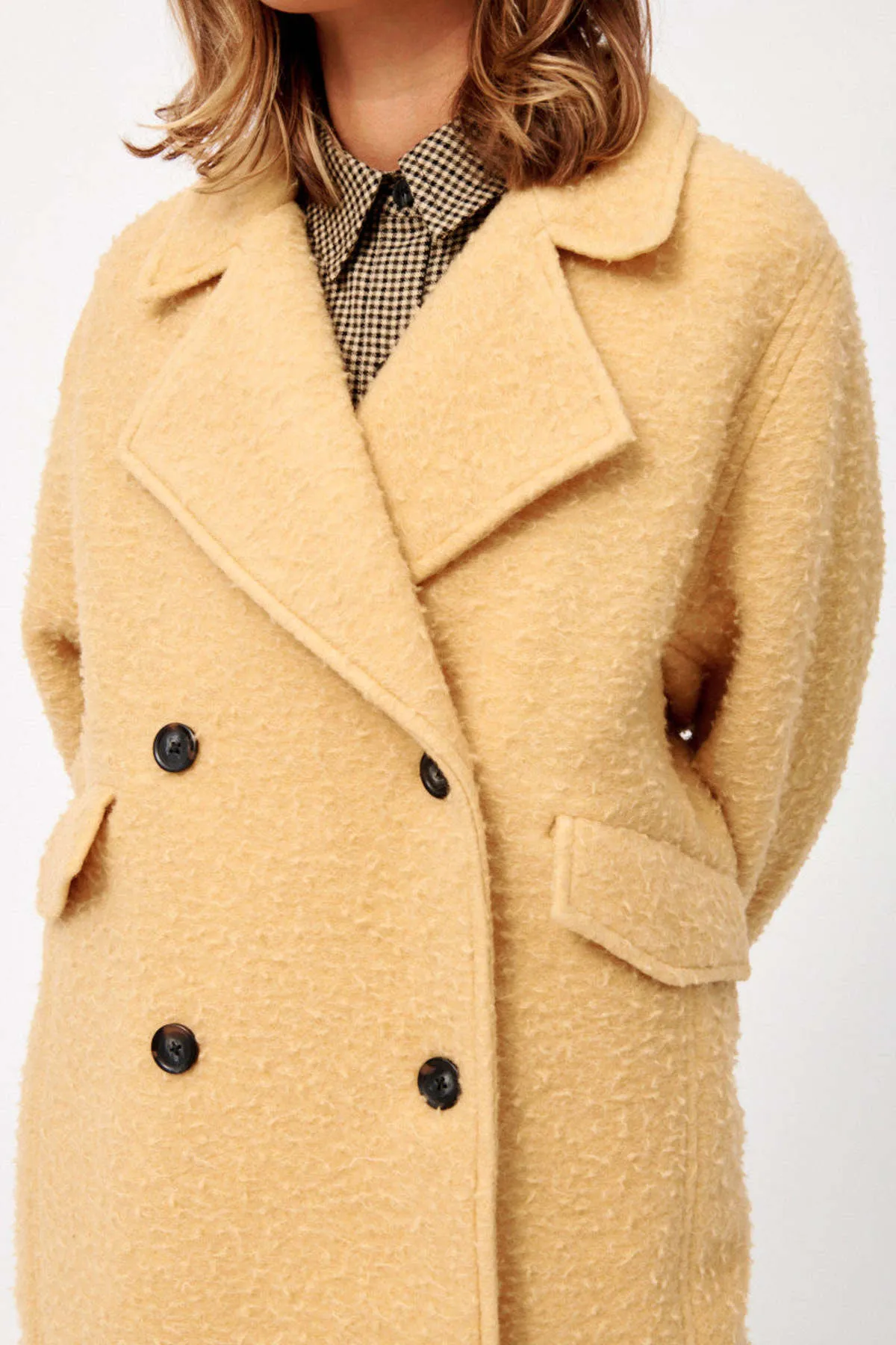 Fozia Coat - Yellow