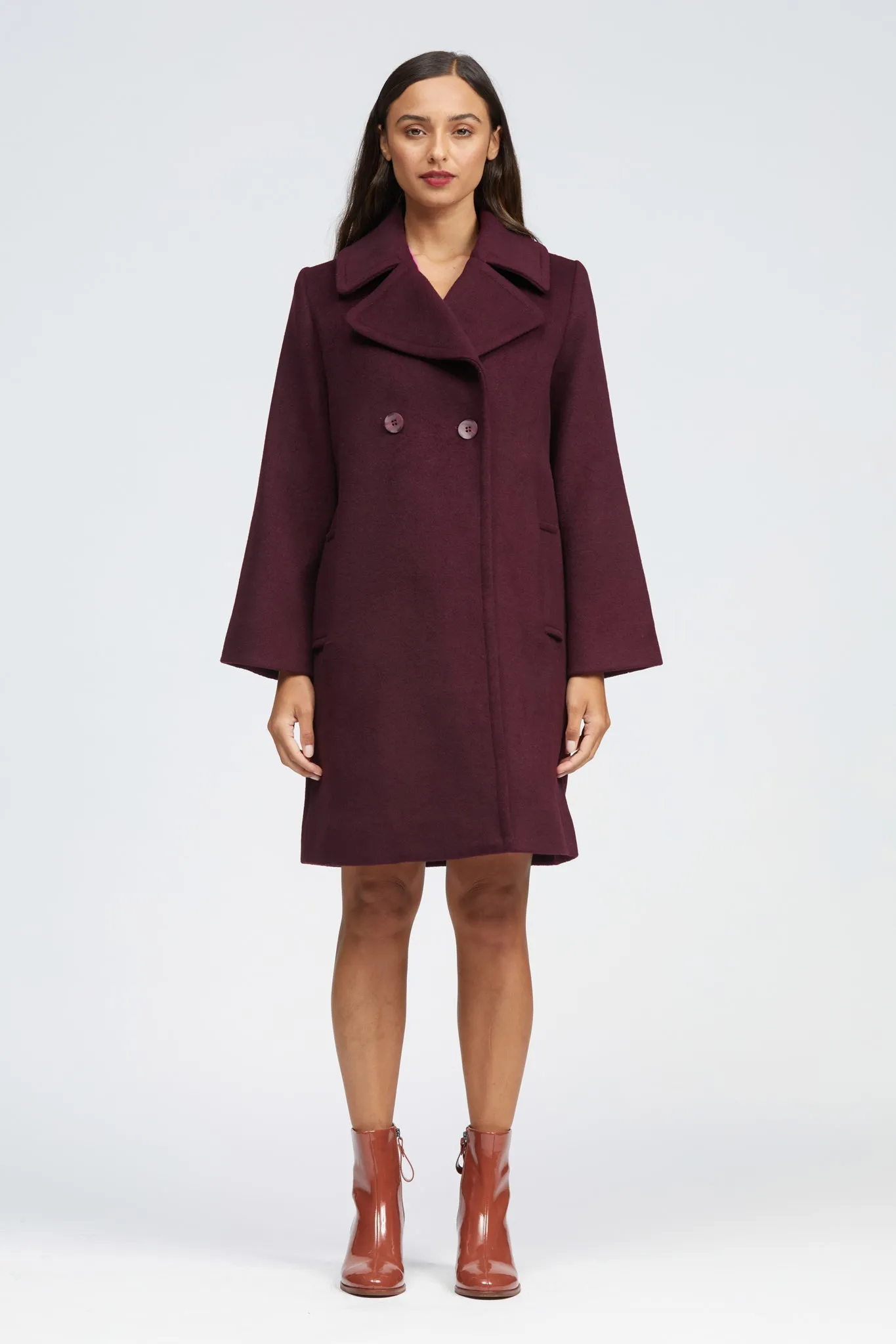 Fuar Coat Burgundy