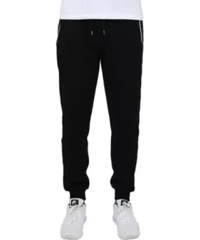 Galaxy By Harvic Men's Slim Fit Jogger Pants With Zipper Pockets