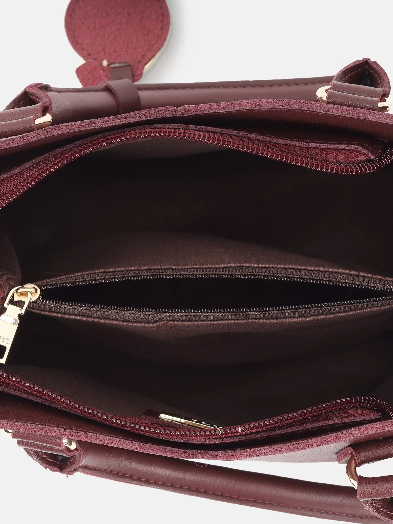 Handbag With Hand Held & Shoulder Strap Attached