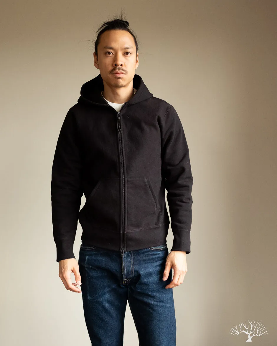 Heavyweight Zip Hoody - Black