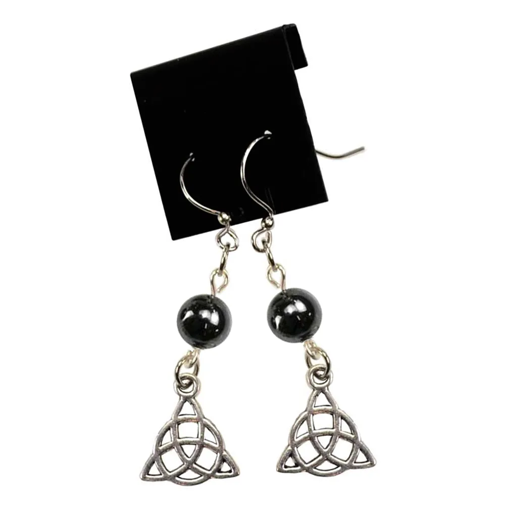 Hematite Triquetra Earrings