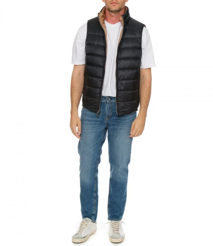 HERNOREVERSIBLE NYLON ULTRALIGHT WAISTCOAT