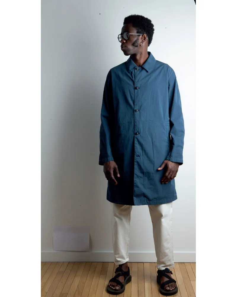 Homecore - Trench Galil Coat - Indigo Blue