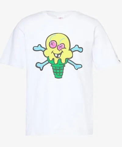 ICECREAM X Piece by Piece Cones and Bones graphic-print cotton-jersey T-shirt