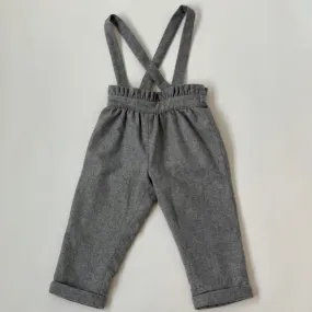 Jacadi Grey Wool Mix Trousers With Straps: 3 Years