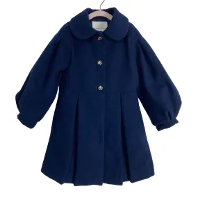 Janie and Jack Navy with Back Bow Dress Coat- Size 3-4