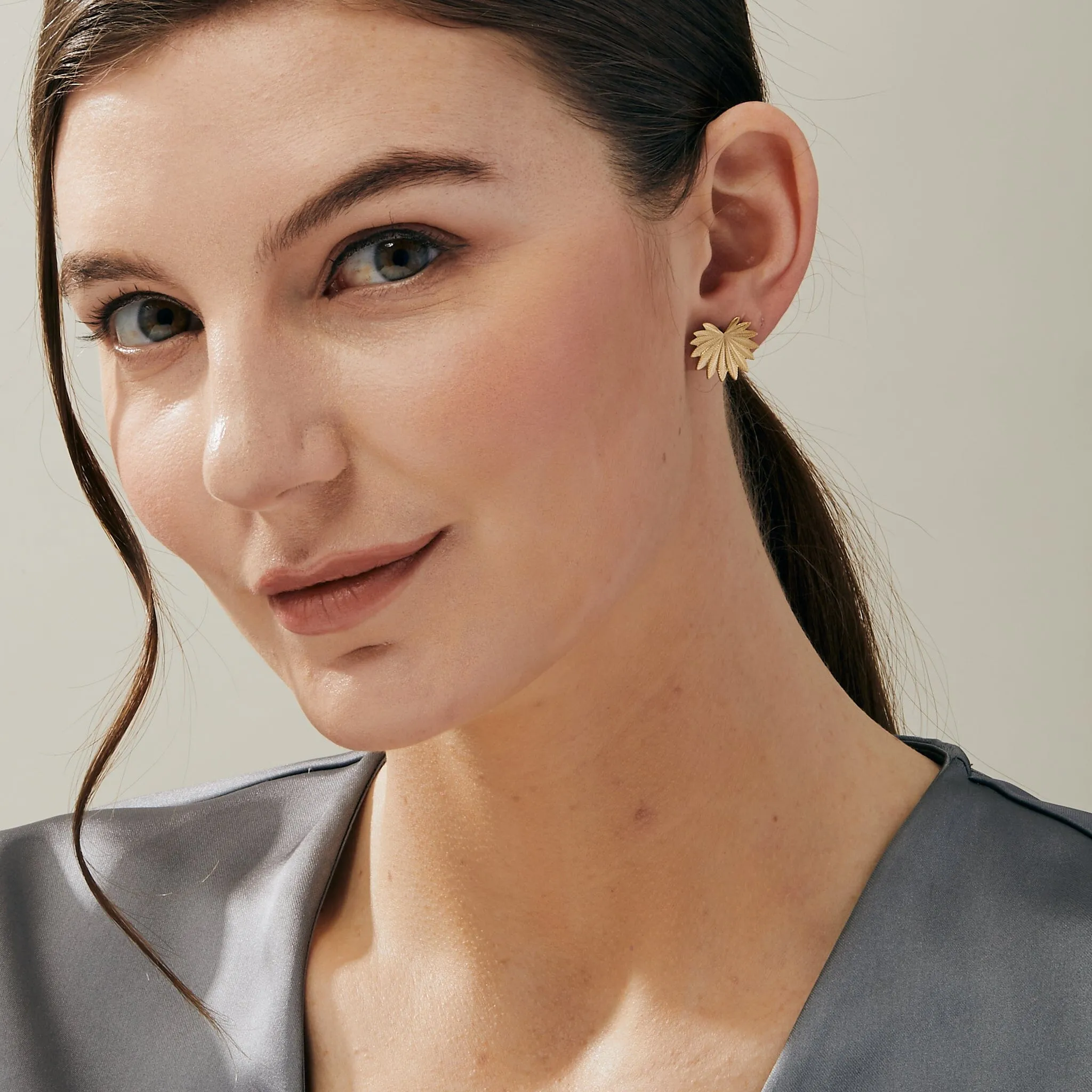 Jardin Palm Leaf Studs