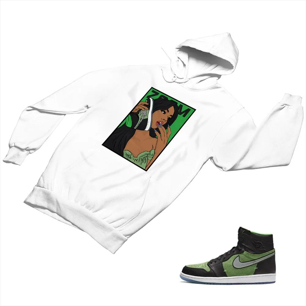 Jordan 1 Black Green Matching Custom Designed Hoodies JD 1-70-19