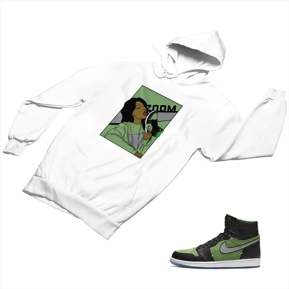 Jordan 1 Black Green Matching Custom Designed Hoodies JD 1-70-2