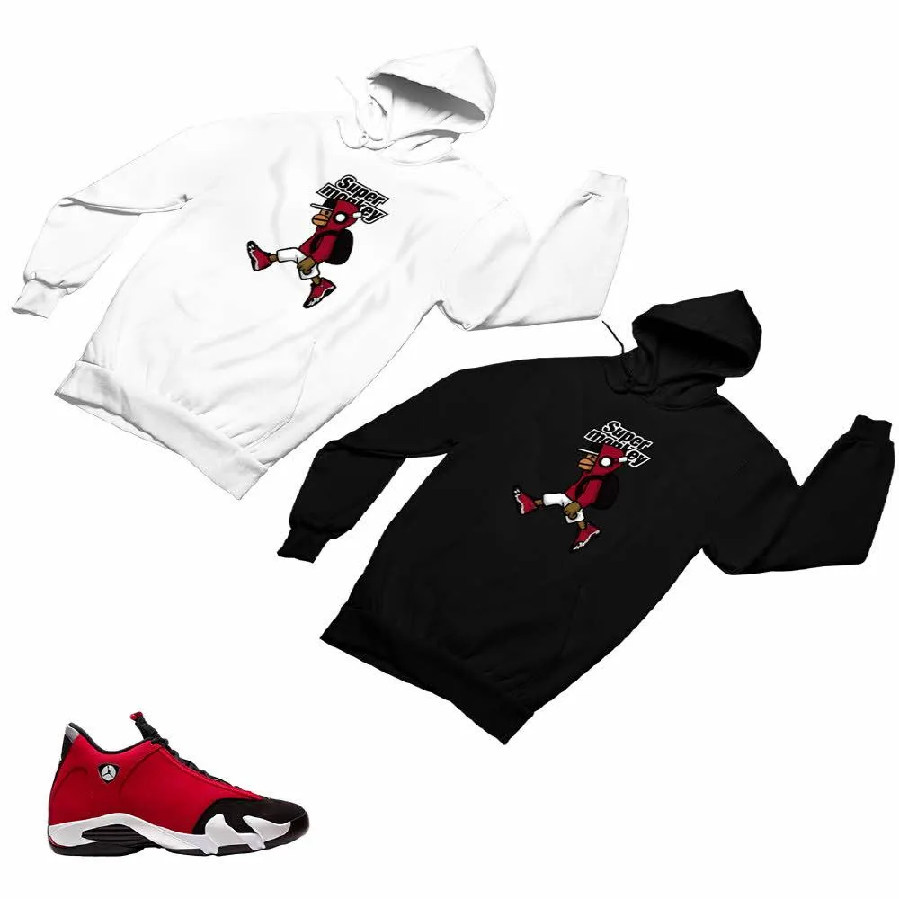 Jordan 14 Retro Gym Red Matching Custom Designed Hoodies JD 14-7-14