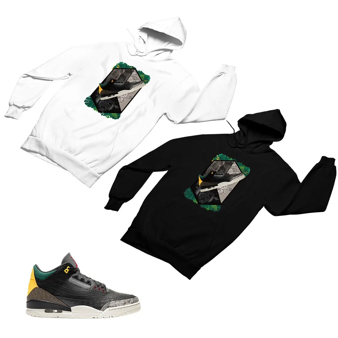 Jordan 3 Animal Matching Custom Designed Hoodies JD 3-11-17