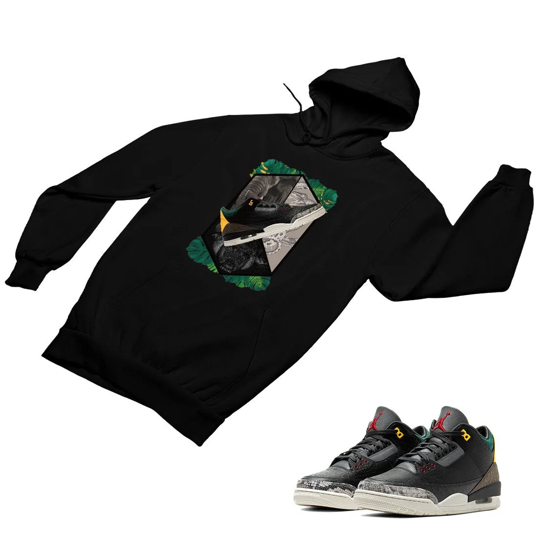 Jordan 3 Animal Matching Custom Designed Hoodies JD 3-11-17