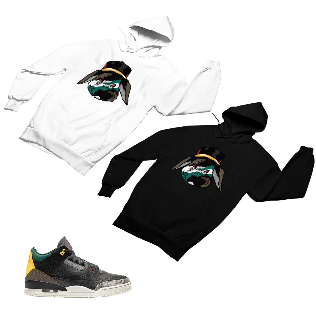 Jordan 3 Animal Matching Custom Designed Hoodies JD 3-11-3