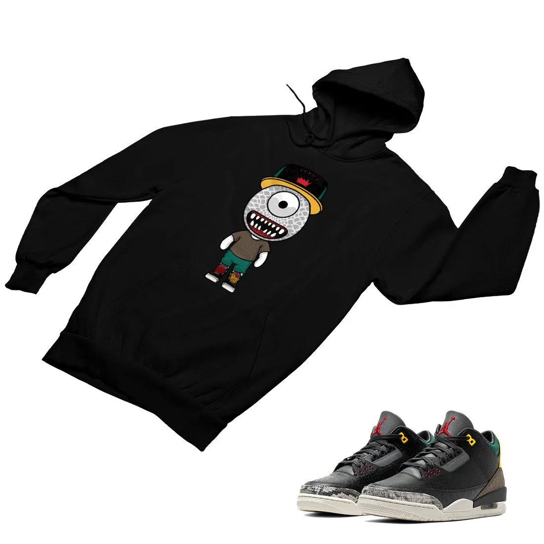 Jordan 3 Animal Matching Custom Designed HoodiesJD 3-11-4