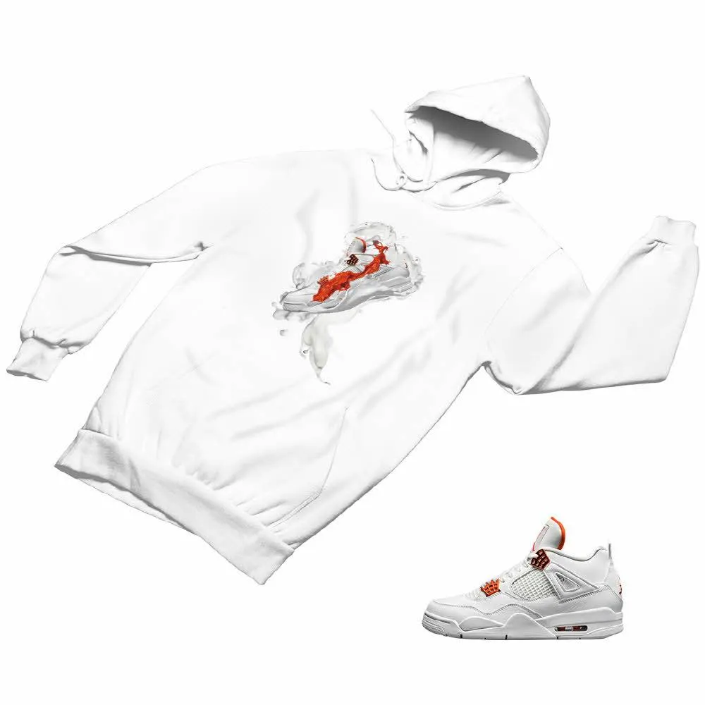 Jordan 4 Orange Matching Custom Designed Hoodies JD 4-23-10